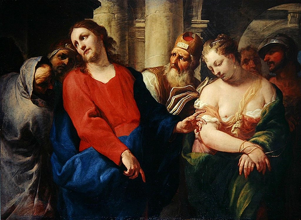 Cristo e l'adultera - The Bridgeman Art Library